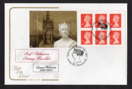 2001 Queen Victoria Centenary Self Adhesive Booklet SG MB2 Clean Cotswold FDC Post Free(UK) - 2001-2010. Decimale Uitgaven