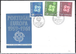 Portugal - FDC  Michel 907 / 909 - FDC - CEPT 1961 - Brieven En Documenten