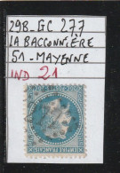 FRANCE CLASSIQUE NAPOLEON N° 29 B- GC 277  LA BACCONNIERE  (51) MAYENNE - - 1863-1870 Napoléon III Lauré