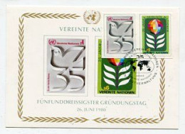 MC 158422 UNITED NATIONS - Wien - 1980 - 35. Jahrestag Der Vereinten Nationen - Tarjetas – Máxima