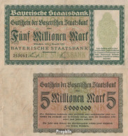 Bayern Inflationsgeld Bayerische Staatsbank Gebraucht (III) 1923 5 Millionen Mark - 5 Mio. Mark