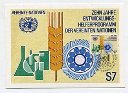 MC 158429 UNITED NATIONS - Wien - 1981 - 10. Jahre Entwicklungshelferprogramm - Tarjetas – Máxima