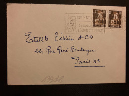 LETTRE Pour La FRANE TP 10F Paires OBL.MEC.19-5 1958 SIDI BEL ABBES + LEGION ETRANGERE - Lettres & Documents