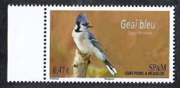 St. Pierre & Miquelon 2013 Blue Jay Bird 1V MNH - Neufs