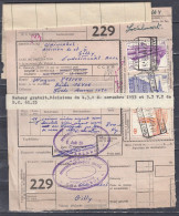 Vrachtbrief Met Stempel AUVELAIS VOYAGEURS - Documents & Fragments