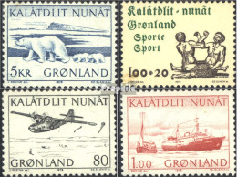 Dänemark - Grönland 96,97,98-99 (kompl.Ausg.) Jahrgang 1976 Komplett Postfrisch 1976 Tierwelt, Sport, Post - Ongebruikt