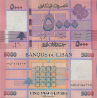 Libanon Pick-Nr: 91 (2021) Bankfrisch 2021 5.000 Livres - Liban