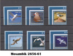 2002 Birds Vögel  Waterbirds Set  Set  Mozambique Michel 2656-61  MNH - Seagulls