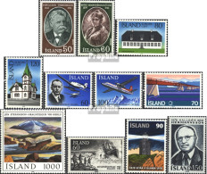 Island 528-538 (kompl.Ausg.) Jahrgang 1978 Komplett Postfrisch 1978 Flug, Ringstraße, Leuchtturm U.a. - Unused Stamps