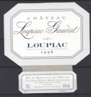 ETIQUETTE - LOUPIAC - Château Loupiac-Gaudiet 1996 - Bordeaux