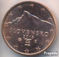 Slowakei SK 1 2016 Stgl./unzirkuliert Stgl./unzirkuliert 2016 Kursmünze 1 Cent - Slovacchia