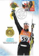 2006 A. Veerpalu (Estonie) Champion Olympique Ski Nordique Sur 15 Km: Jeux Olympiques Salt Lake City 2002 Et Torino 2006 - Winter 2006: Turin