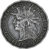 Monnaie, Guadeloupe, Franc, 1921, TTB, Cupro-nickel, KM:46 - Other & Unclassified