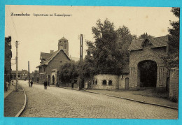* Zonnebeke (bij Ieper - West Vlaanderen) * (Uitg K. Durnez) Ieperstraat En Kasteelpoort, église, Entrée Du Parc - Zonnebeke