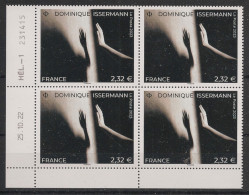 FRANCE - 2023 - N°YT. 5657 - Dominique Issermann - Bloc De 4 Coin Daté - Neuf Luxe ** / MNH / Postfrisch - 2020-…