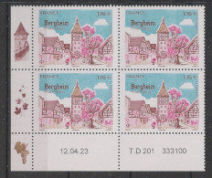 FRANCE - 2023 - N°YT. 5698 - Bergheim - Bloc De 4 Coin Daté - Neuf Luxe ** / MNH / Postfrisch - 2020-…