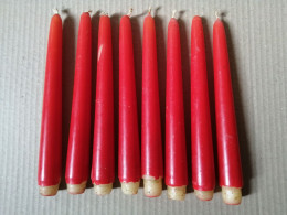 UN LOT DE 8 BOUGIES - Velas Decorativas