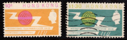 1965 Hong Kong ITU Centenary SG 214 -215 Cat. £5.75 - Usados