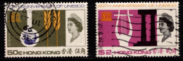 1966 Hong Kong UNESCO 20th Anniv. SG 240 & 241 Cat £ 20.90 - Oblitérés