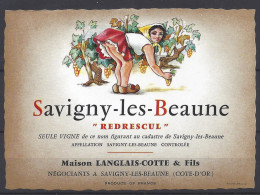 ETIQUETTE - SAVIGNY Les BEAUNE - REDRESCUL - Bourgogne