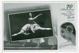 Lote PEP1207, Cuba, 2014, Entero Postal Stationery, Alicia Alonso, 17-20, Dance, Ballet, Giselle - Maximum Cards