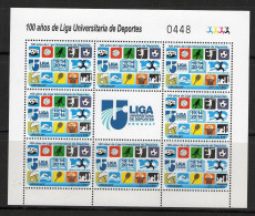 Sports Soccer Volleyball Handball Tennis Chess Basketball URUGUAY MNH STAMP Sheet - Hand-Ball