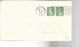 52217 ) Canada First Day Cover Vancouver Postmark 1953 - 1952-1960