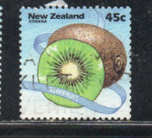 NEW ZEALAND NUOVA ZELANDA 2000 KIWIANA KIWIFRUIT 45c USED USATO OBLITERE' - Oblitérés