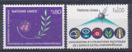 NU Genève 1982 107-08 ** Utilisation Pacifique De L’espace - Neufs