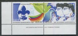 Greece:Unused Stamps EUROPA Cept 2007, Scouts, MNH, Corner - 2007