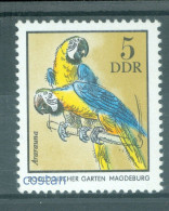 1975 ZOO,macaw,Orangutan,ibex,hippopotamus,Tiger,seal,zebra,Rhinoceros,DDR,2030,MNH - Rhinozerosse