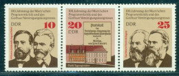 1975 Karl Marx,Friedrich Engels,german Philosopher,Liebknecht,Bebel,DDR,2050,MNH - Karl Marx