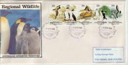 Antarctic Wildlife. First Day Of Issue Tasmania Island (Australia)   1983 - Pingouins & Manchots