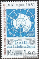 Französ. Gebiete Antarktis 157 (kompl.Ausg.) Postfrisch 1981 Antarktisvertrag - Neufs