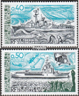 Französ. Gebiete Antarktis 133-134 (kompl.Ausg.) Postfrisch 1979 Schiffe - Neufs