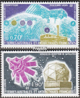 Französ. Gebiete Antarktis 128-129 (kompl.Ausg.) Postfrisch 1979 Forschungssatelliten - Neufs