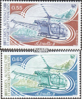 Französ. Gebiete Antarktis 158-159 (kompl.Ausg.) Postfrisch 1981 Hubschrauber - Neufs