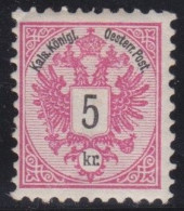 Österreich   .    Y&T    .     42  (2 Scans)     .   *     .     Ungebraucht Mit Gummi - Unused Stamps