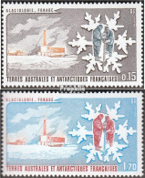 Französ. Gebiete Antarktis 182-183 (kompl.Ausg.) Postfrisch 1984 Eisforschung - Neufs