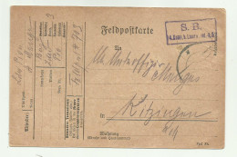 FELDPOSTKARTE 1917 - Oblitérés