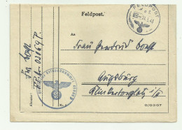 FELDPOST 1943 BIGLIETTO - Oblitérés