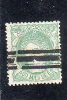 Espagne, Année 1874 N° 110 Oblitéré(annulation 3 Barres) - Usados