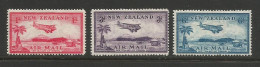 New Zealand > Airmail..Scott # C6 - C8 MH VF Complete...........................w51 - Poste Aérienne