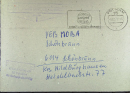 DDR: NfD-Brief WSt. "POTSDAM Vom 5.12.79 FLORENA Karipol Wittol -DDR ÖLLEICHTCHEMIE" Abs: Warenhaus Potsdam - Briefe U. Dokumente