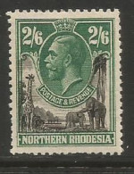 Northern Rhodesia..Scott # 12 MLH VF ...........................w51 - Rhodésie Du Nord (...-1963)