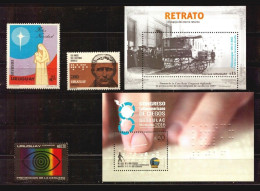 URUGUAY Complete Country MNH Medical/Health/Braille/Blind/Books/Hands/Reading - Sonstige & Ohne Zuordnung