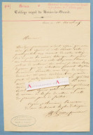 ● L.A.S 1845 Jacques RINN Né à Auxerre (Yonne) Collège Royal Louis Le Grand Lettre Autographe Collection Nasse à Lisieux - Personnages Historiques