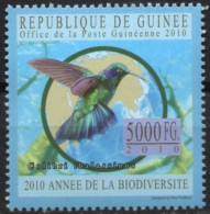 GUINEA 2010 - 1v - MNH - Hummingbirds - Biodiversidad Biodiversité Biodiversity Environment Ecology Ecología Map - Protection De L'environnement & Climat