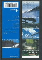 Finland Finnland Finlande 1999 Highways And Bridges Of Different Regions And Seasons Set Of 4 Stamps In Booklet Mint - Carnets