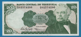 VENEZUELA 20 BOLIVARES 05.06.1995 # D82574286 P# 63e José Antonio Paéz - Venezuela